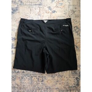 Columbia PFG Mens Size 46 10" Inseam Black Grander Marlin II Offshore Shorts
